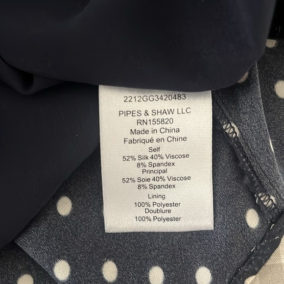 Veronica beard Navy Blue polka dot. - Picture 7 of 13